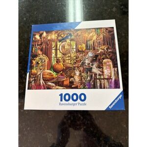Ravensburger Puzzle 1000 Magicians Study Owl Kitten 2020 Jigsaw Puzzle 82 483 0